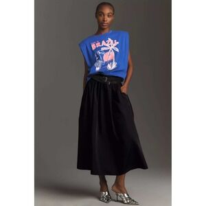 Farm Rio x Anthropologie Graphic Brazil Muscle Tee Sleeveless Blue Small